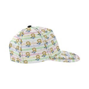 Cute hand drawn mermaid All Over Print Snapback Cap