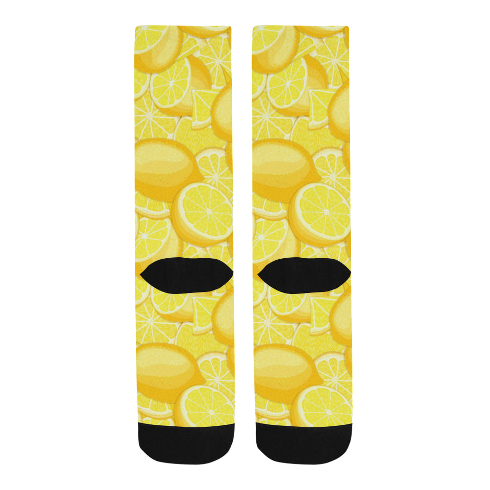 lemon pattern Crew Socks