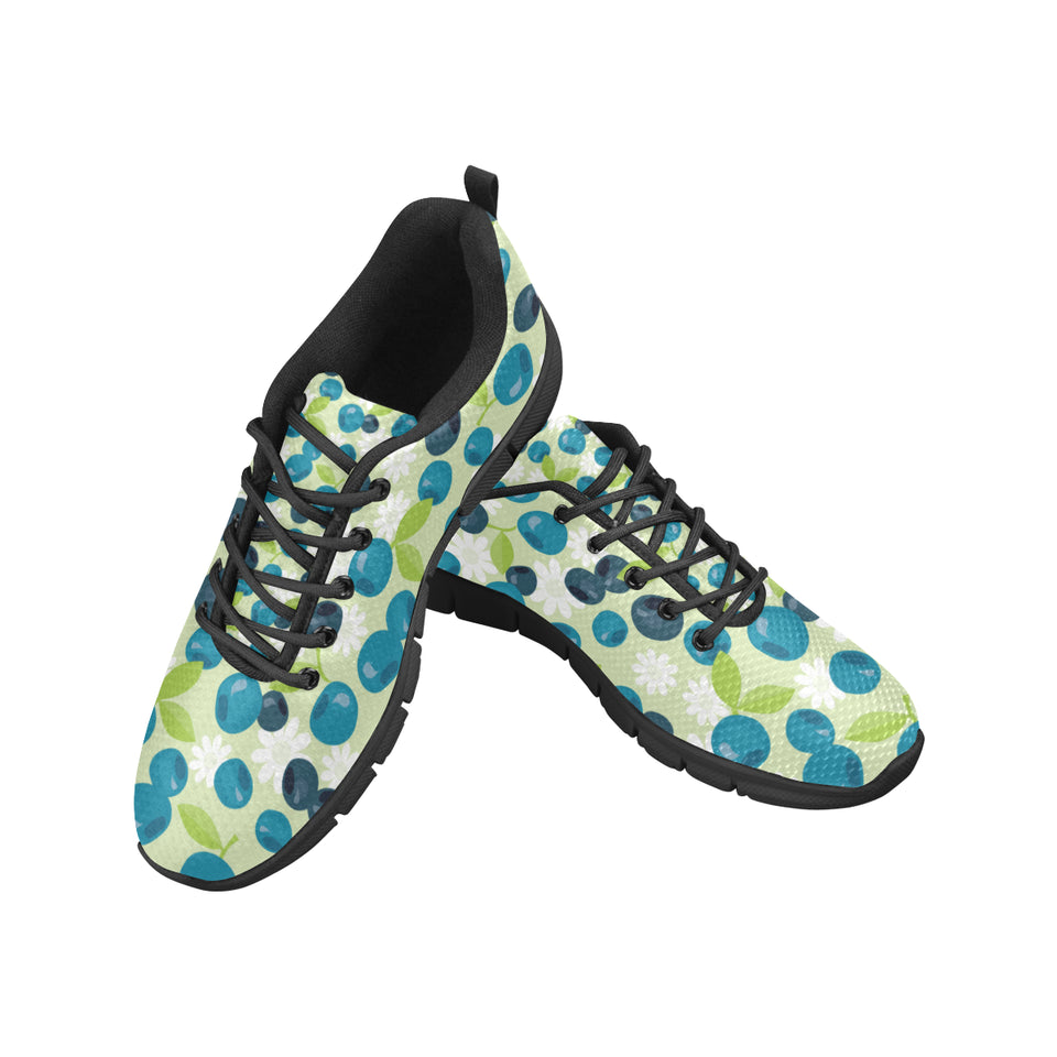 blueberry flower pattern Men's Sneaker Shoes