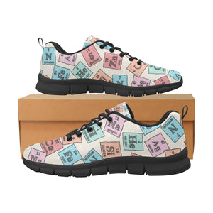 Chemistry Periodic Table Pattern Print Design 02 Women's Sneaker Shoes