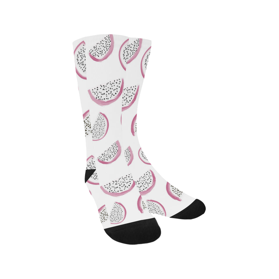 dragon fruit pattern Crew Socks