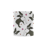 Boston terrier dog hearts vector pattern Morphing Mug Heat Changing Mug