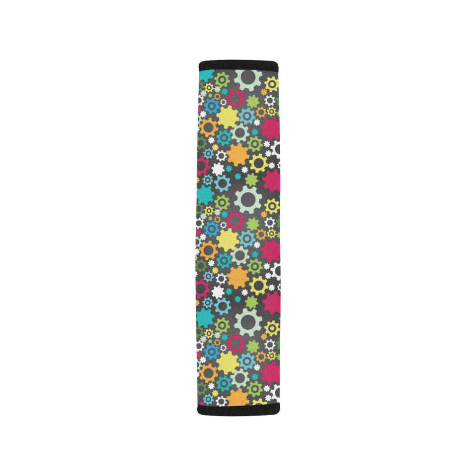 Gear Pattern Print Design 03 Car Seat Belt Cover