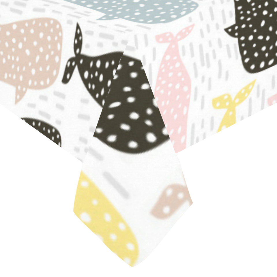 Whale dot pattern Tablecloth