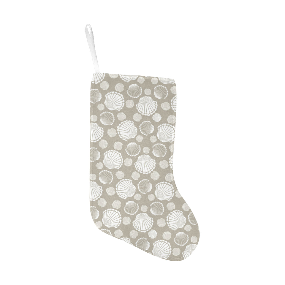 Scallop shell pattern Christmas Stocking
