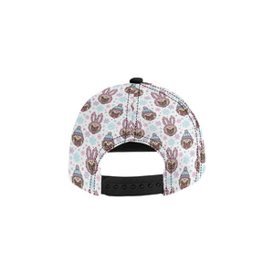 Cute pug hat rabbit costume pattern All Over Print Snapback Cap