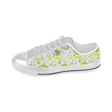 Durian pattern background Men's Low Top Shoes White