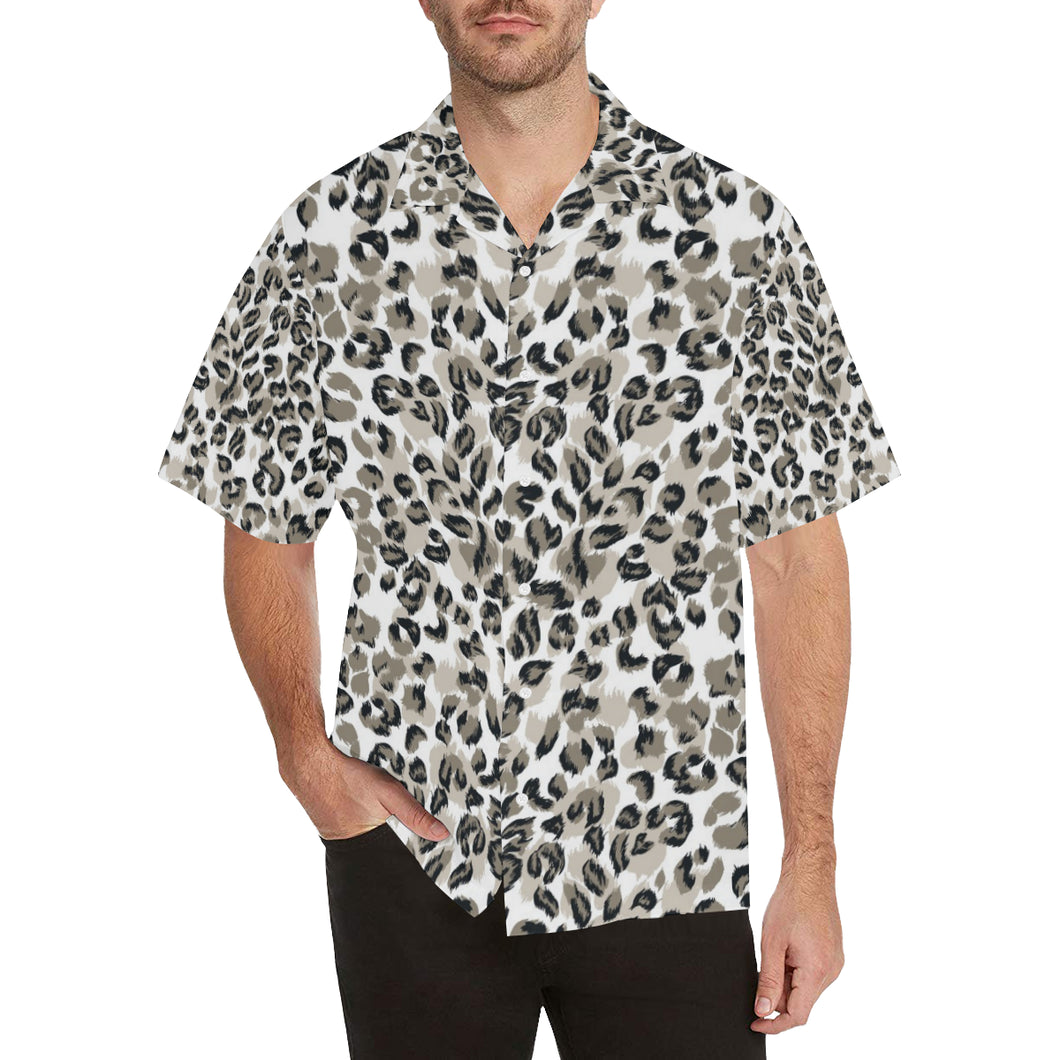 Leopard skin print pattern Men's All Over Print Hawaiian Shirt