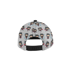 Cute ninja pattern All Over Print Snapback Cap