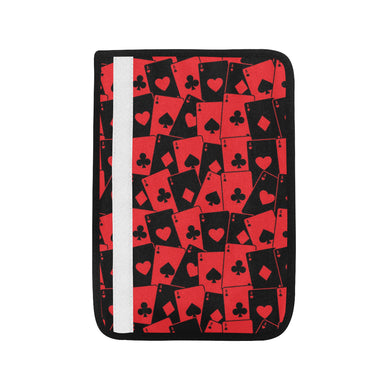 Casino Cards Suits Pattern Print Design 02 Car Seat Belt Cover