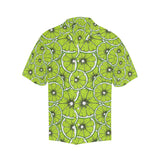 Slices of Lime design pattern Men's All Over Print Hawaiian Shirt