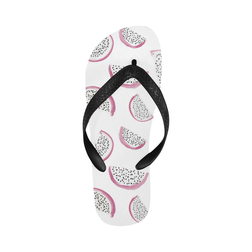 dragon fruit pattern Unisex Flip Flops