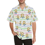 Cute hand drawn mermaid Men's All Over Print Hawaiian Shirt