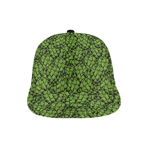 Green hop pattern All Over Print Snapback Cap