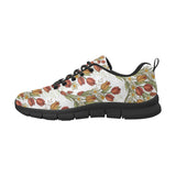 Red tulips and daffodils pattern Men's Sneaker Shoes