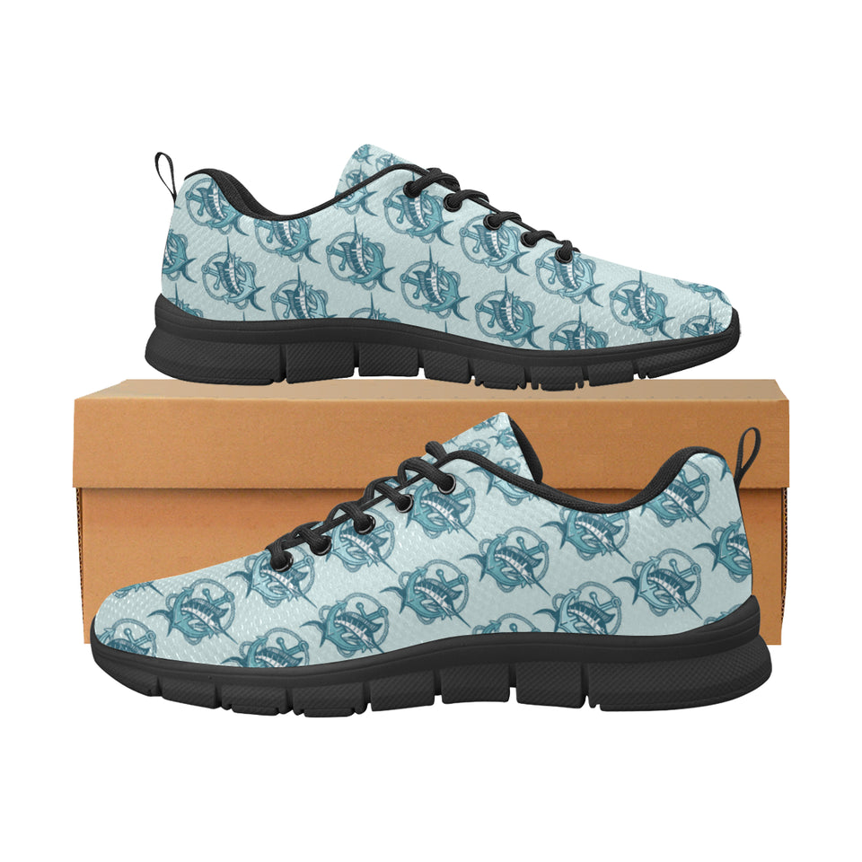 Swordfish Pattern Print Design 05 Women's Sneaker Shoes
