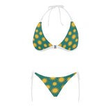 Sun green background Sexy Bikinis Two-Piece Swimsuits