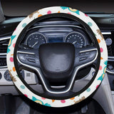 Color cute owl pattern Car Steering Wheel Cover