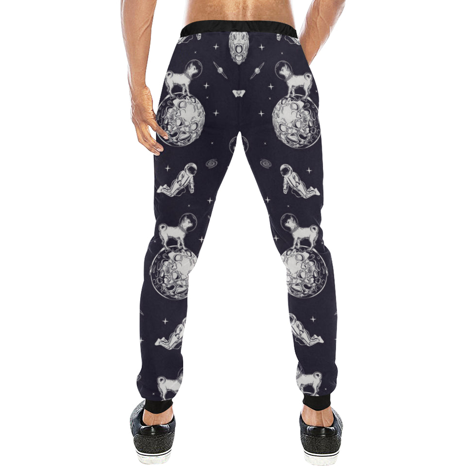 Chihuahua space helmet. astronaut pattern Unisex Casual Sweatpants