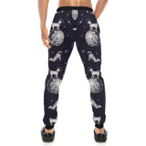 Chihuahua space helmet. astronaut pattern Unisex Casual Sweatpants