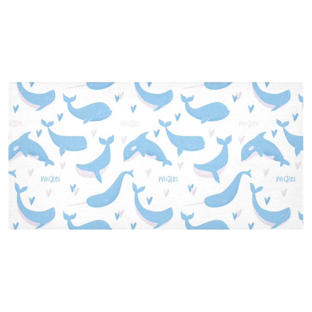 Blue whale pattern Tablecloth