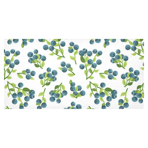 blueberry white background Tablecloth