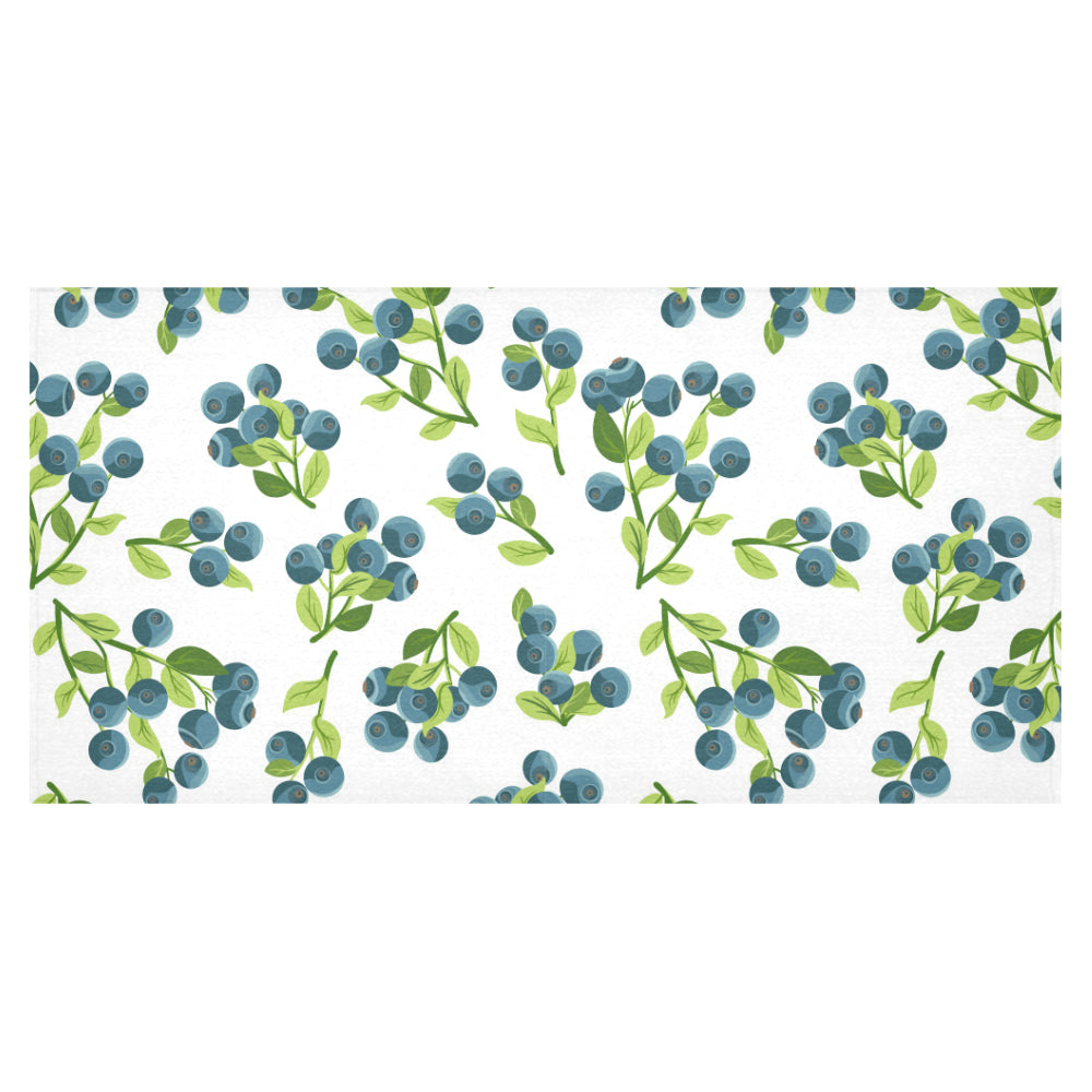 blueberry white background Tablecloth