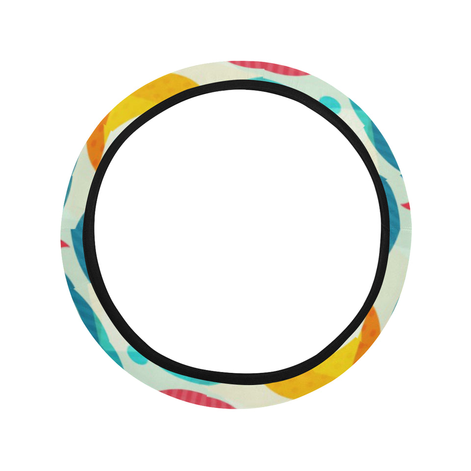 Colorful moon pattern Car Steering Wheel Cover