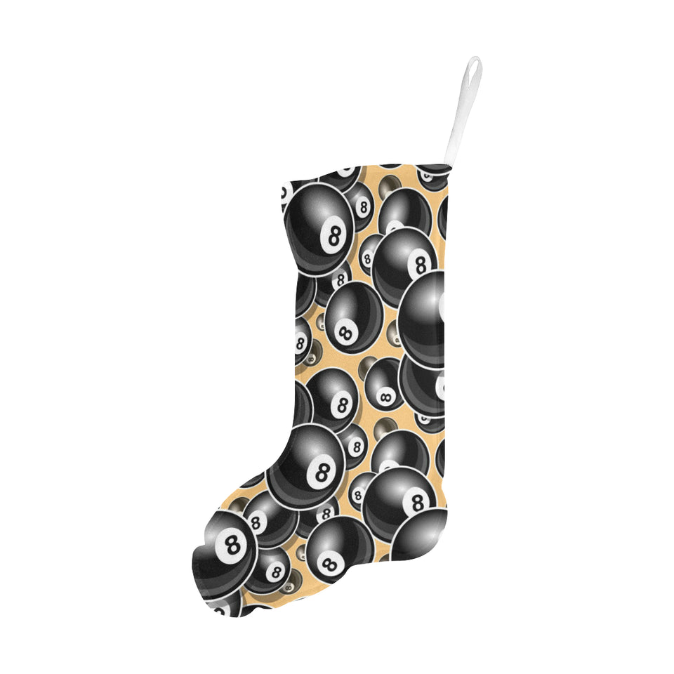 Billiard Ball Pattern Print Design 04 Christmas Stocking