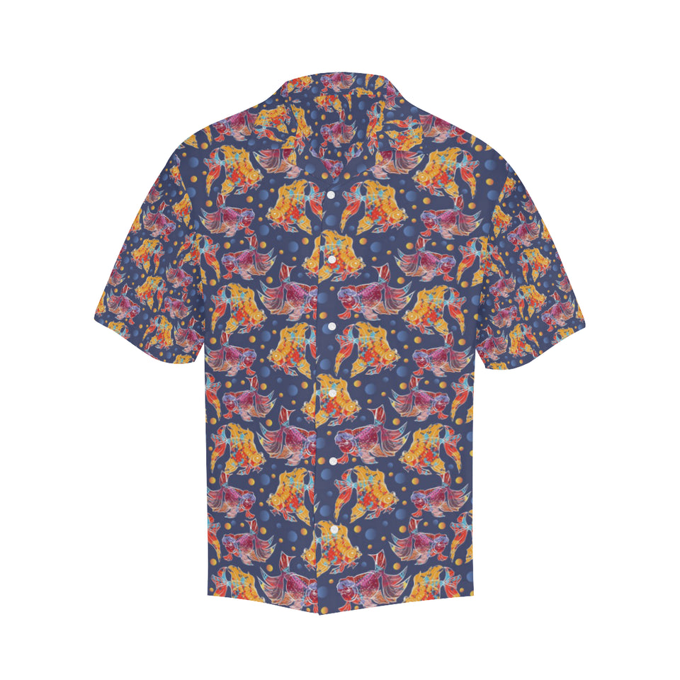 Goldfish Pattern Print Design 05 Men's All Over Print Hawaiian Shirt (Model T58)