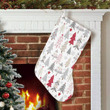 Cute Christmas tree pattern Christmas Stocking