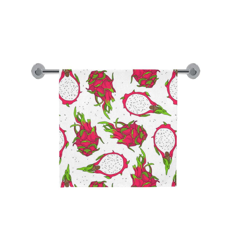dragon fruits white background Bath Towel
