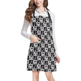 Music Notes Pattern Print Design 01 All Over Print Adjustable Apron