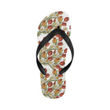 Red tulips and daffodils pattern Unisex Flip Flops