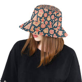 Christmas gingerbread cookie pattern Unisex Bucket Hat