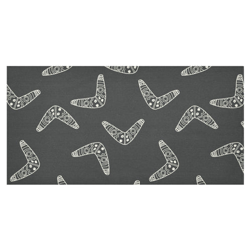 Hand drawn boomerang Australian aboriginal ornamen Tablecloth