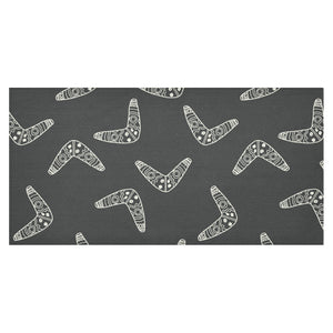 Hand drawn boomerang Australian aboriginal ornamen Tablecloth