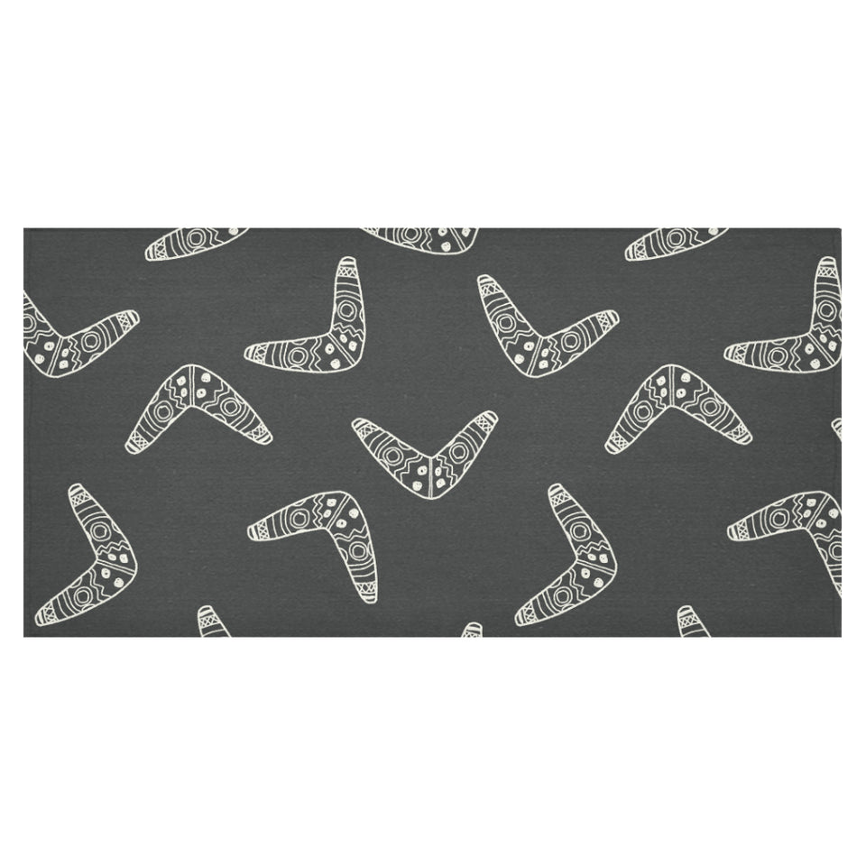 Hand drawn boomerang Australian aboriginal ornamen Tablecloth