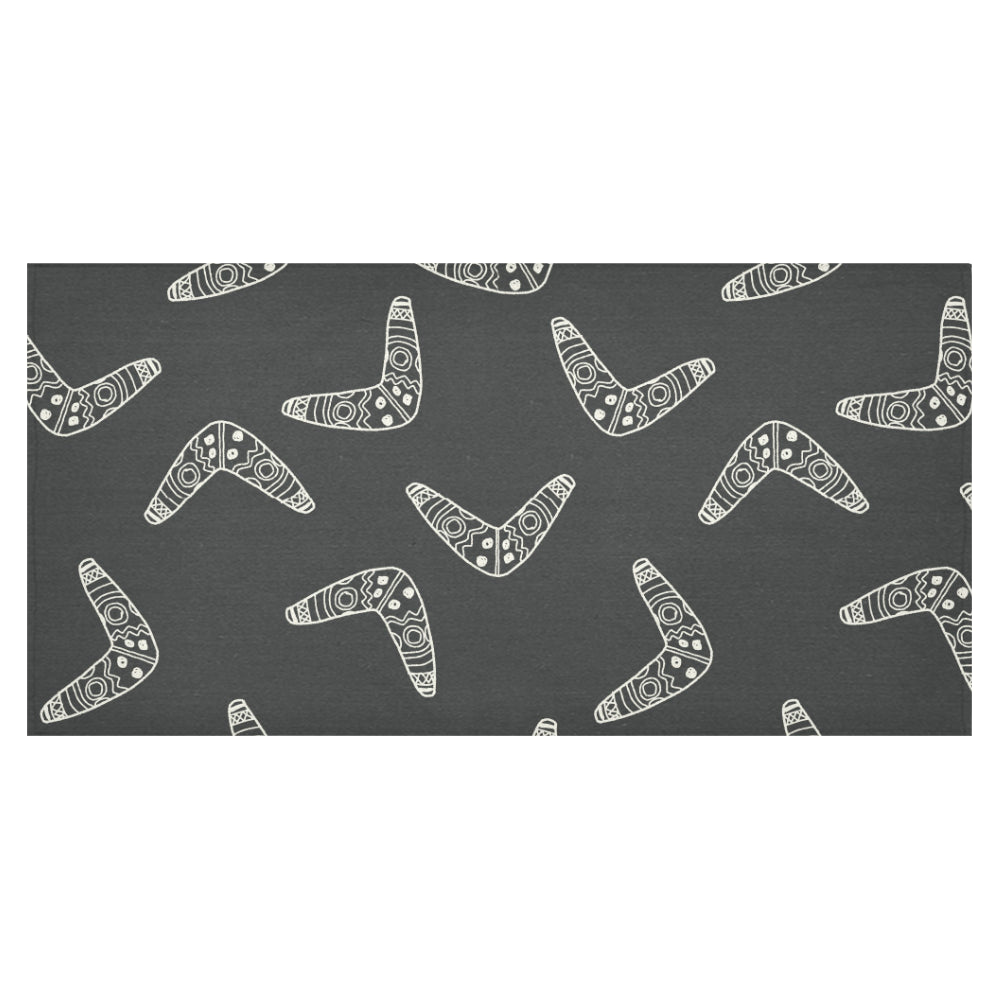 Hand drawn boomerang Australian aboriginal ornamen Tablecloth