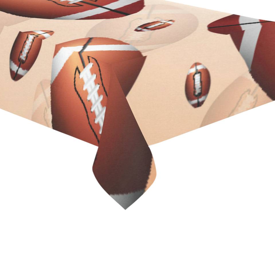 American football ball design pattern Tablecloth