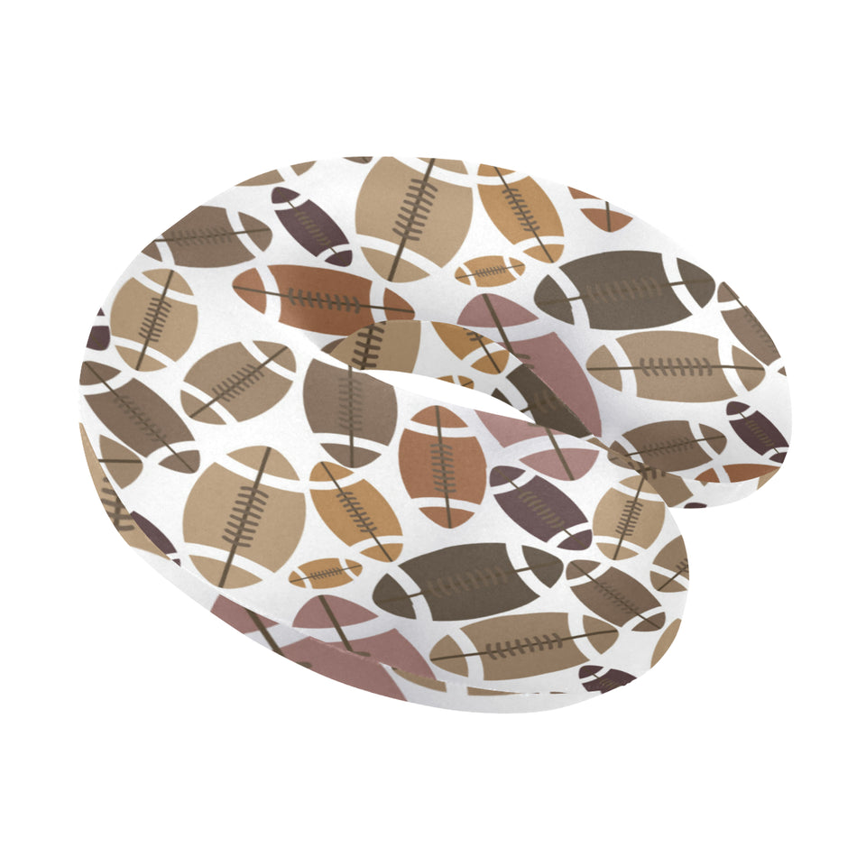 American football ball pattern U-Shaped Travel Neck Pillow