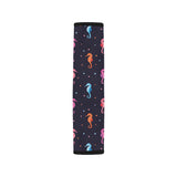 Watercolor colorful seahorse pattern Car Seat Belt Cover
