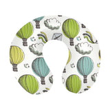 Hot Air Balloon Bird Cloud Pattern U-Shaped Travel Neck Pillow