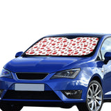 Ladybug Pattern Print Design 04 Car Sun Shade