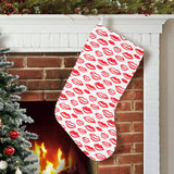 Lips Pattern Print Design 05 Christmas Stocking