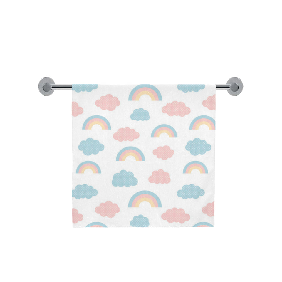 Cute rainbow clound pattern Bath Towel