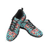 British Pattern Print Design 04 Men's Breathable Sneakers ( Model 055)