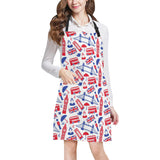 British Pattern Print Design 01 All Over Print Adjustable Apron