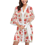 Watermelon pattern Women's Short Kimono Robe