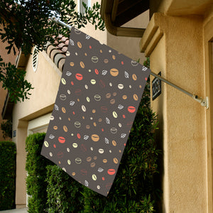 Coffee bean leave pattern House Flag Garden Flag